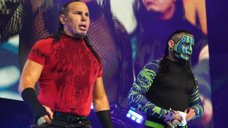 The Hardys making their entrance on Dynamite