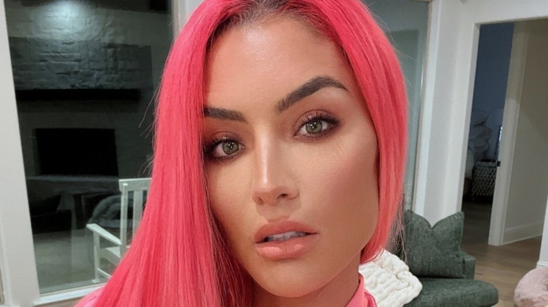 Eva Marie Poses For A Selfie At Her Home