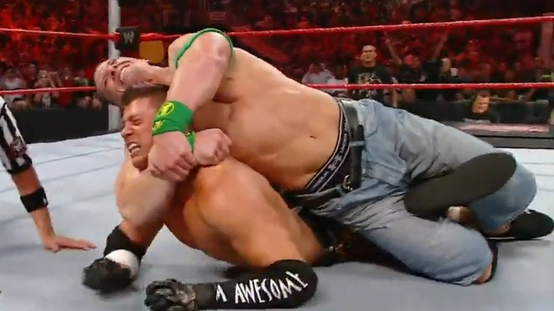 John Cena chokes The Miz