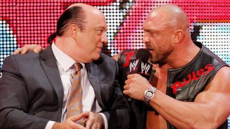 Paul Heyman and Ryback talking