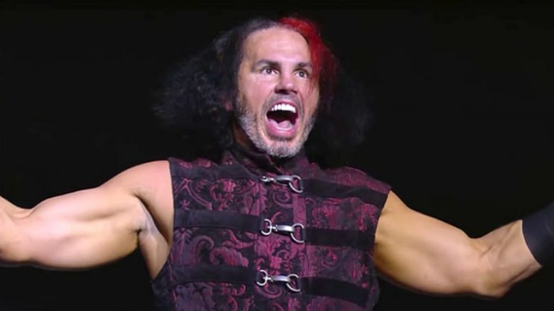 Broken Matt Hardy arms outstretched 