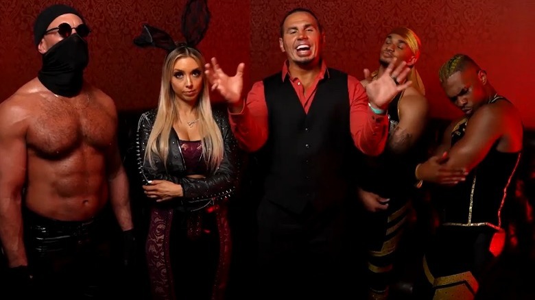 The Hardy Family Office cutting a promo