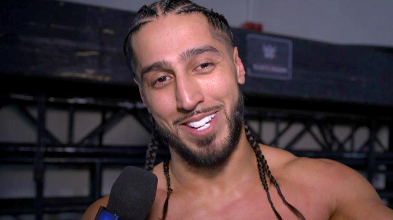 Mustafa Ali smiling