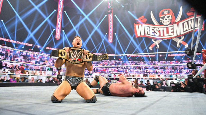 Miz celebrates WWE Championship