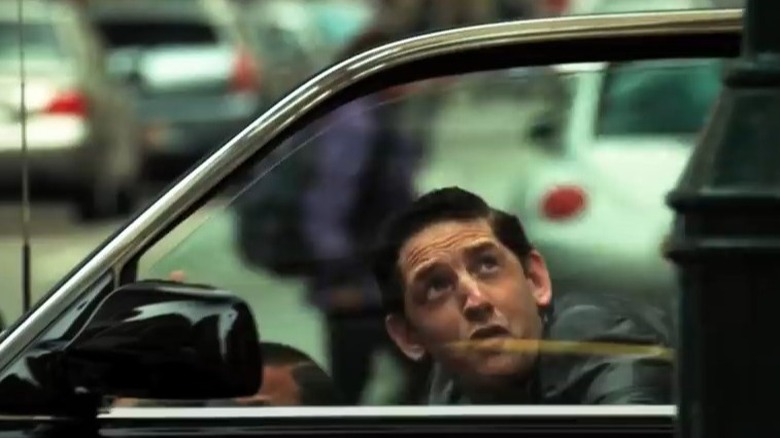 Wade Barrett  in car