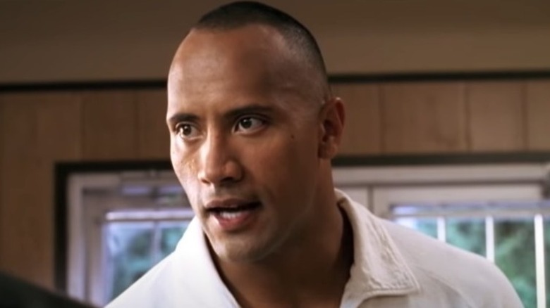 Dwayne "The Rock" Johnson speaking