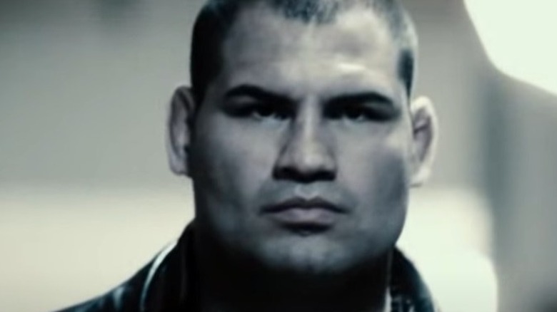 Cain Velasquez black and white