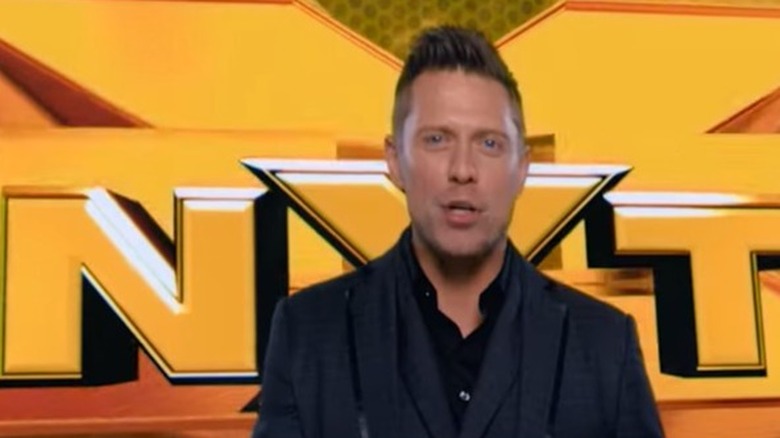 The Miz in front of NXT sigh