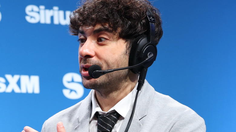 Tony Khan, having found a new helmet