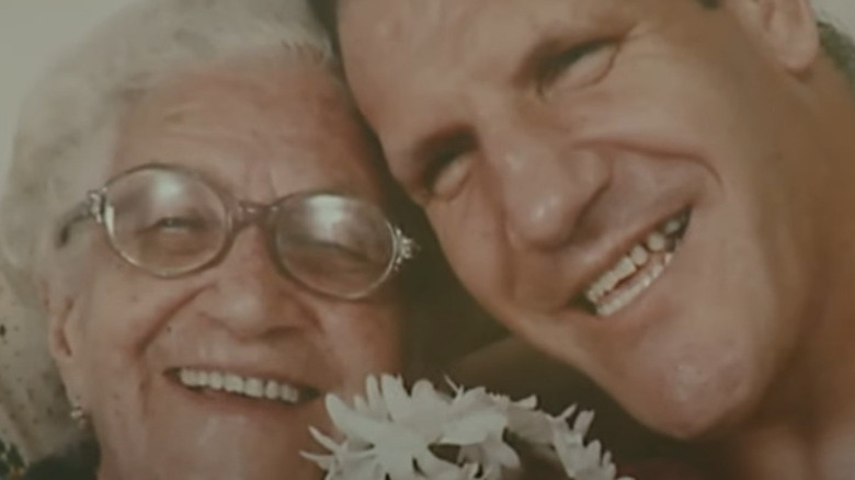 Bruno Sammartino and his mother smiling