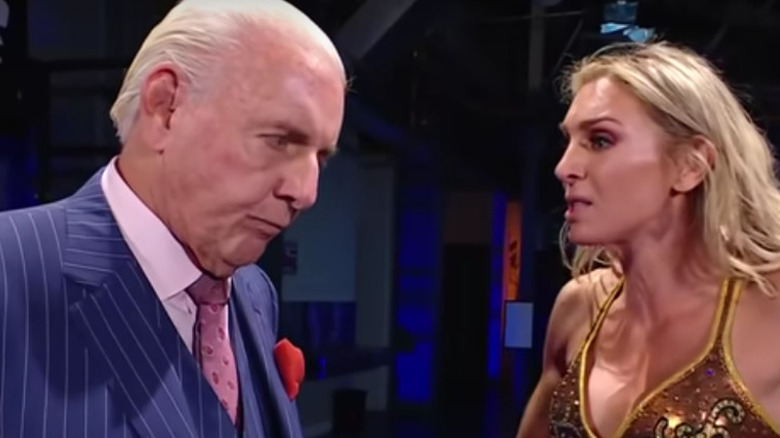 Ric Flair and Charlotte Flair Argue Backstage 