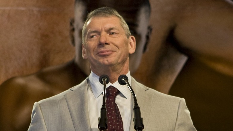 Vince McMahon at a Podium