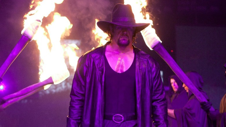 The Undertaker making his entrance at WrestleMania 20