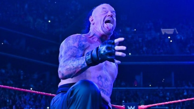 Undertaker sticking out his tongue