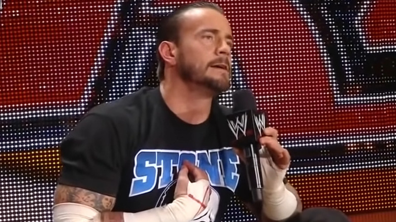 CM Punk cuts a promo