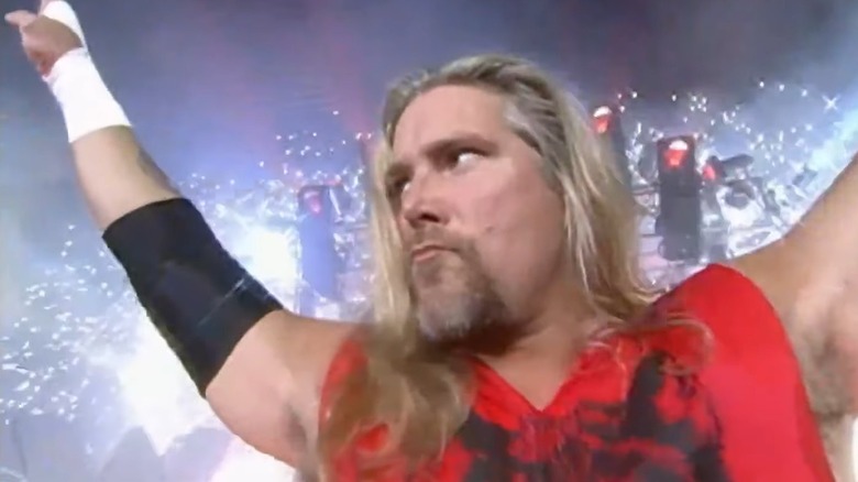 Kevin Nash performing his entrance