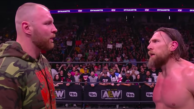 Jon Moxley and Bryan Danielson face-to-face