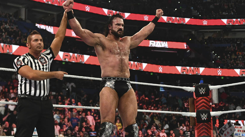 Referee raises Drew McIntyre's arm