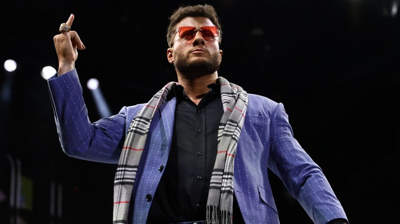 MJF ahead of his promo battle with Hangman Page. "AEW Dynamite," February 2025