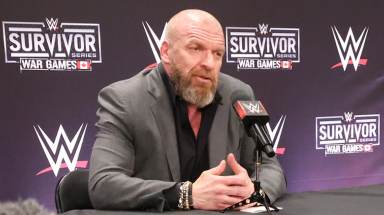 Triple H answering questions about things he hasn't read