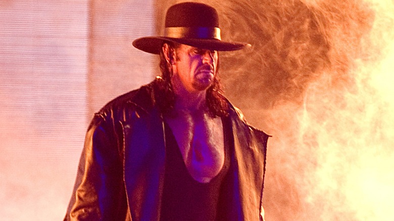 The Undertaker makes his entrance