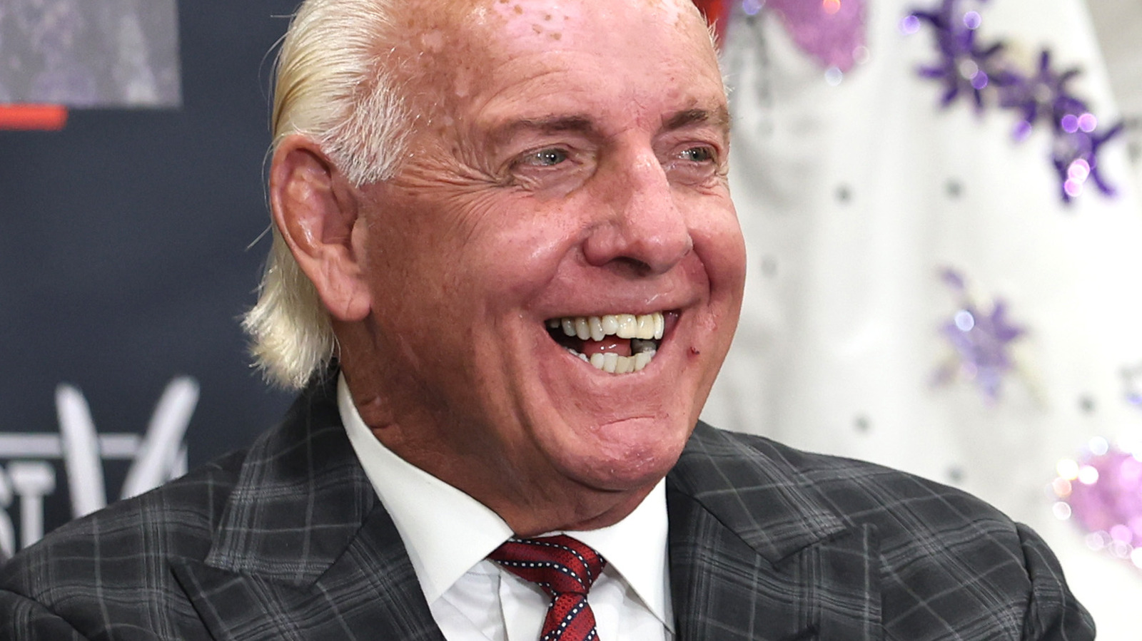 I have no words. Ric Flair in a Blues jersey commenting on last