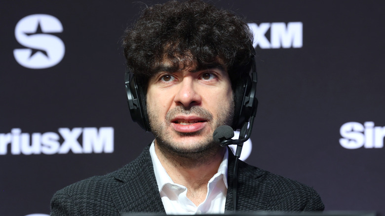 Tony Khan rocking the headset