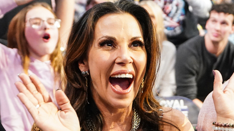 Mickie James is excited to be watching the Royal Rumble