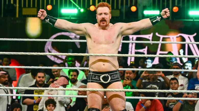 Sheamus posing in the ring