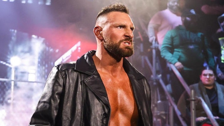 Dijak with a mean mug during his entrance