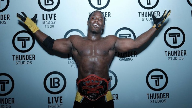 Elijah Burke Poses As NWA World Television Champion