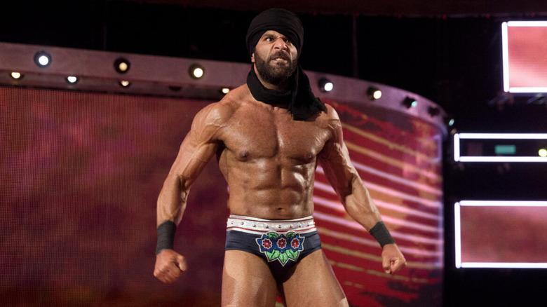 Jinder Mahal posing