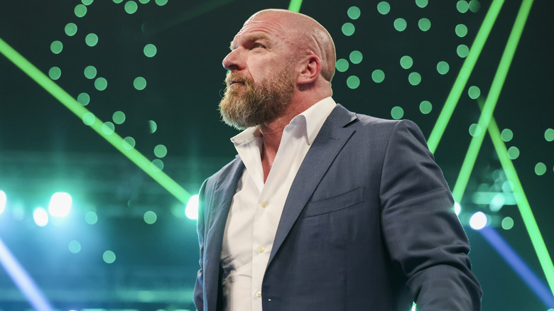 Triple H looking away