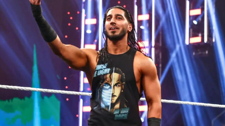 Mustafa Ali smiling