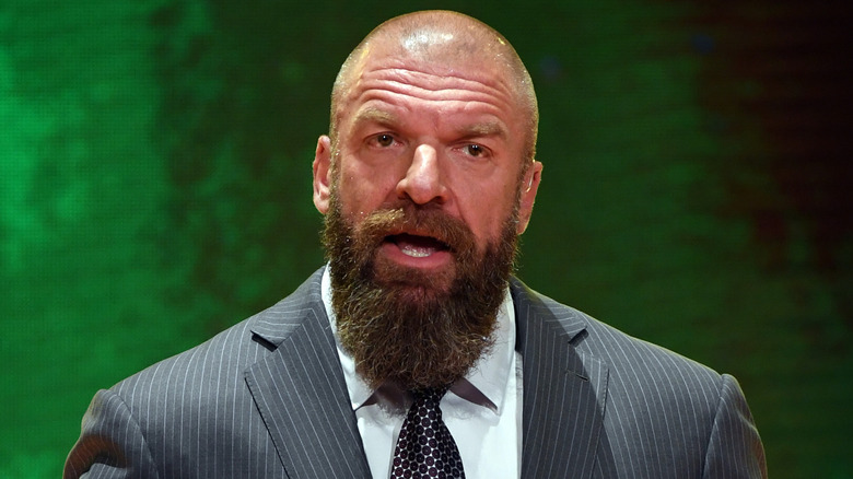 Triple H talking