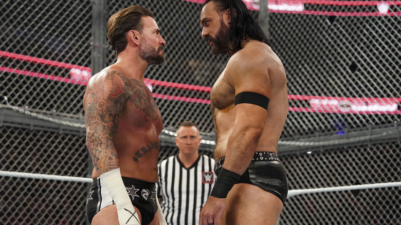 CM Punk stares down Drew McIntyre