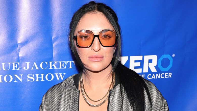 Sonya Deville wearing sunglasses