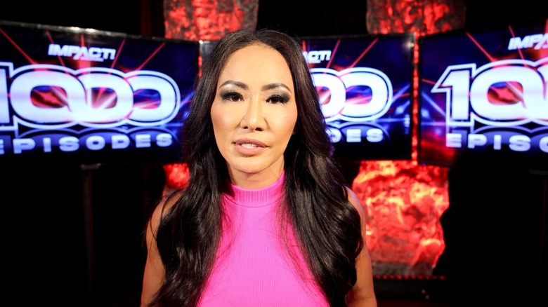 Gail Kim backstage