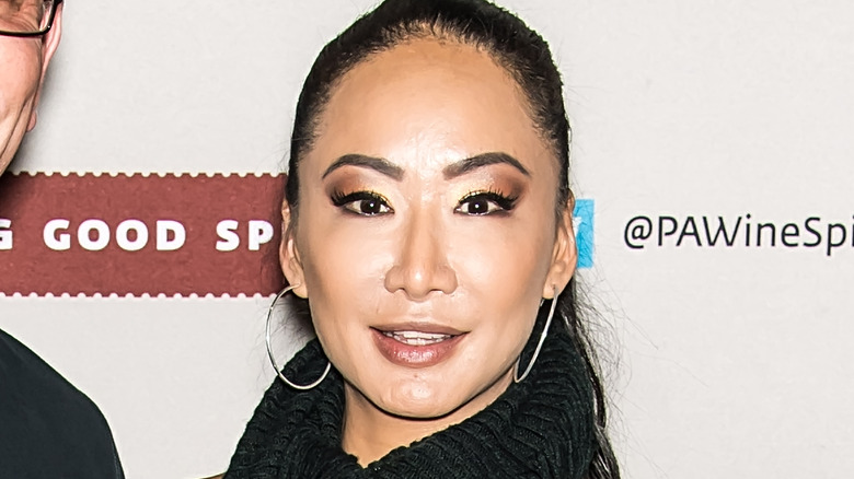 Gail Kim on a red carpet