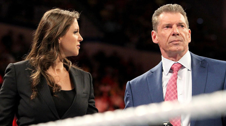 Stephanie and Vince McMahon