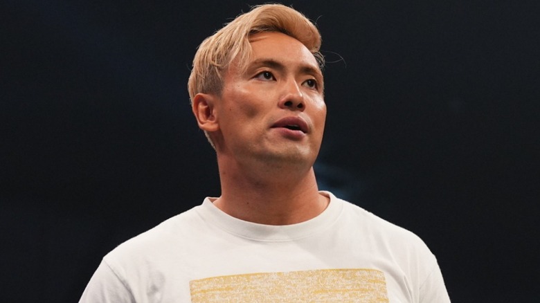 Kazuchika Okada hears the crowd's reaction