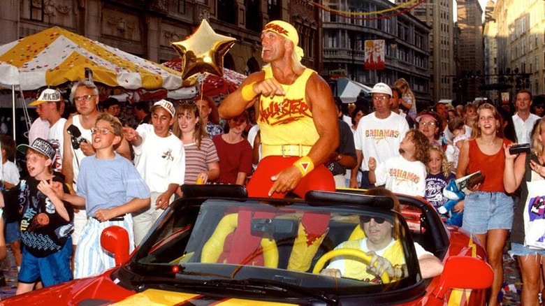 Hulk Hogan during a parade