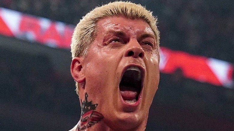 Cody Rhodes screaming