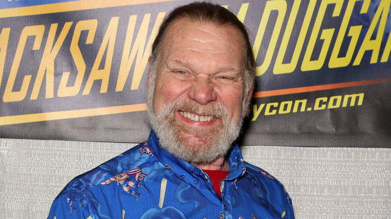 Hacksaw Jim Duggan smiling