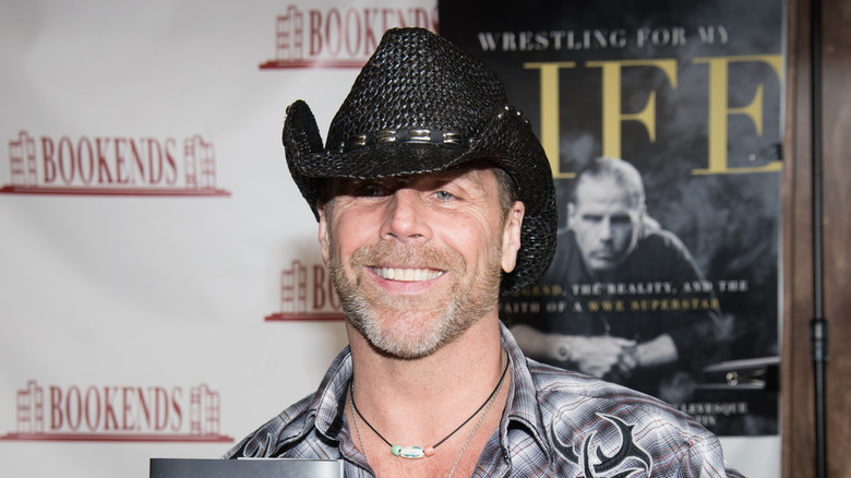 Shawn Michaels with cowboy hat on