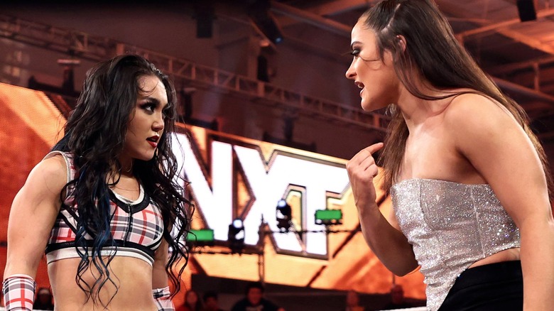 Roxanne Perez and Lyra Valkyria argue