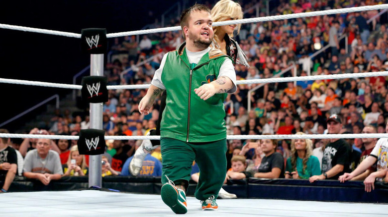 Hornswoggle in the WWE ring