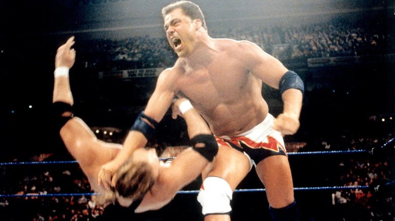 Kurt Angle slams opponent
