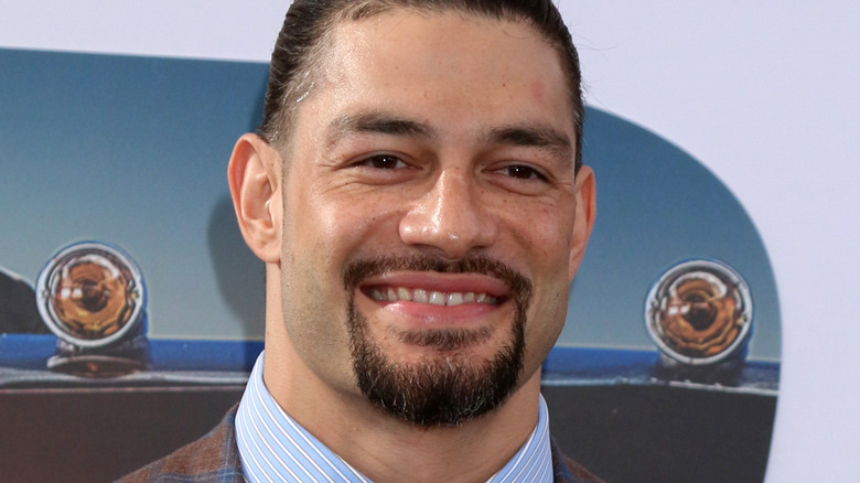 Roman Reigns smiling