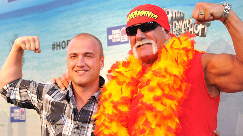 Nick and Hulk Hogan posing